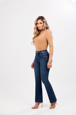 Jean sw wide leg cristales