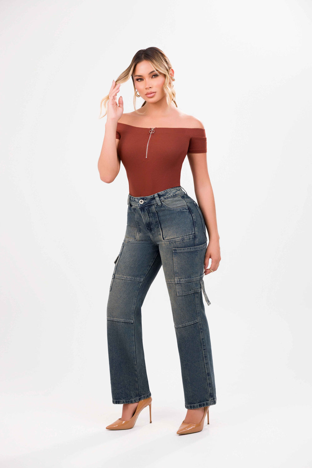 Jean straight cargo oasis