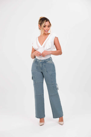 Jean straight cargo oasis