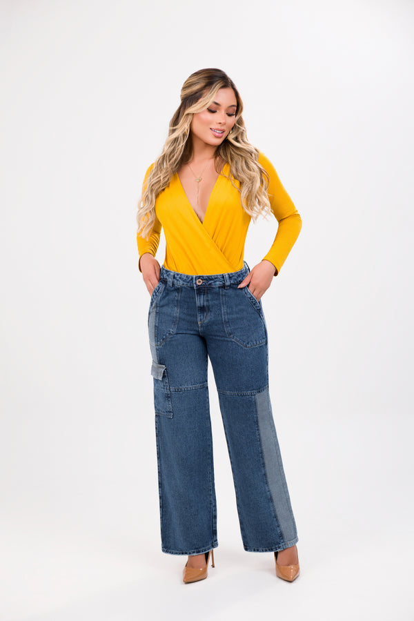 Jean straight cargo fusión z