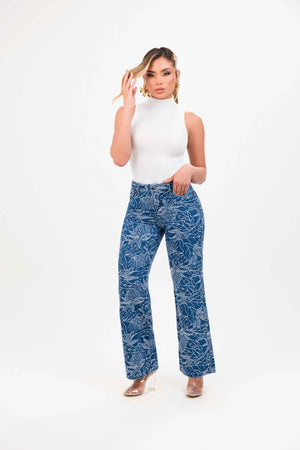 Jean Palazzo jacquard print (AGREGAR COLECCION)