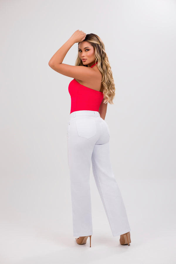 Jean palazzo blanco cristales