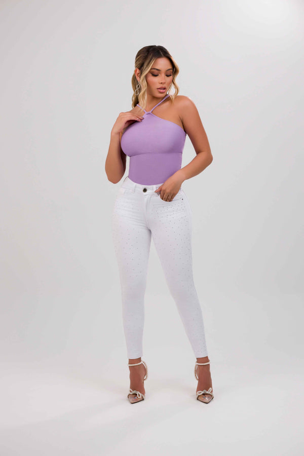 Jean premium skinny cristales