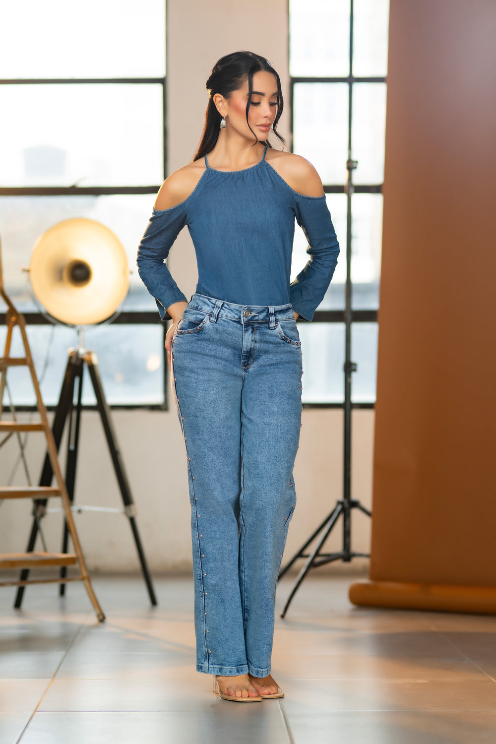Jean palazzo Rockstar blue