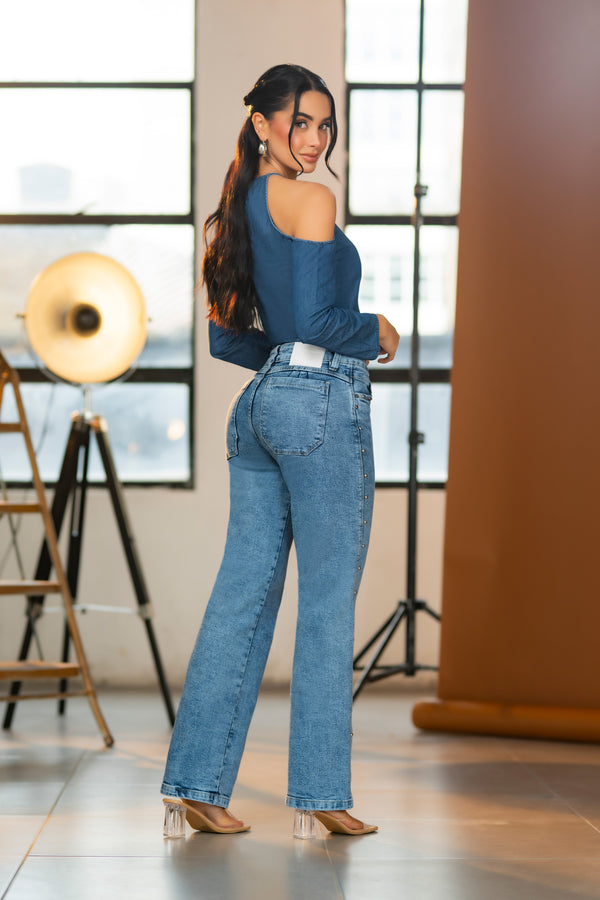 Jean palazzo Rockstar blue