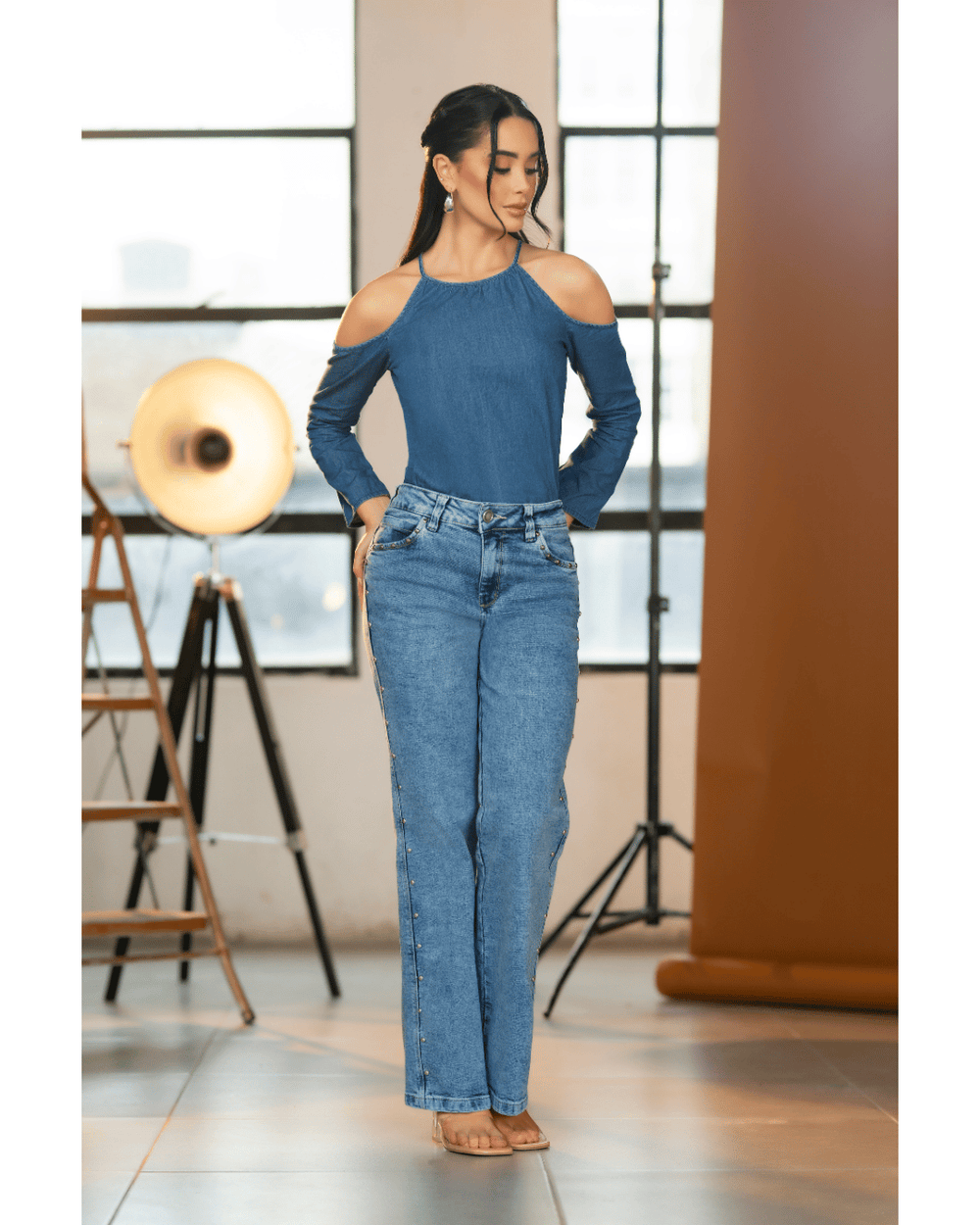 Jean palazzo Rockstar blue