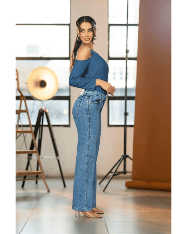 Jean palazzo Rockstar blue