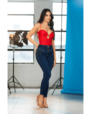 Jean skinny.  Láser . Pretina Alta